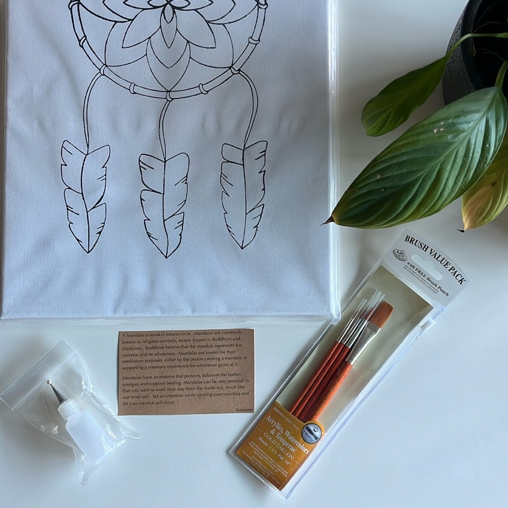 Paint Your Own — dreamcatcher canvas
